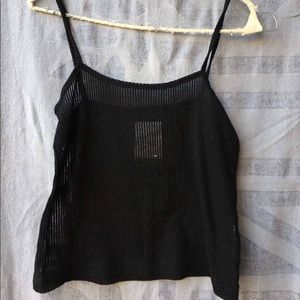 Brandy Melville Black See-through tank